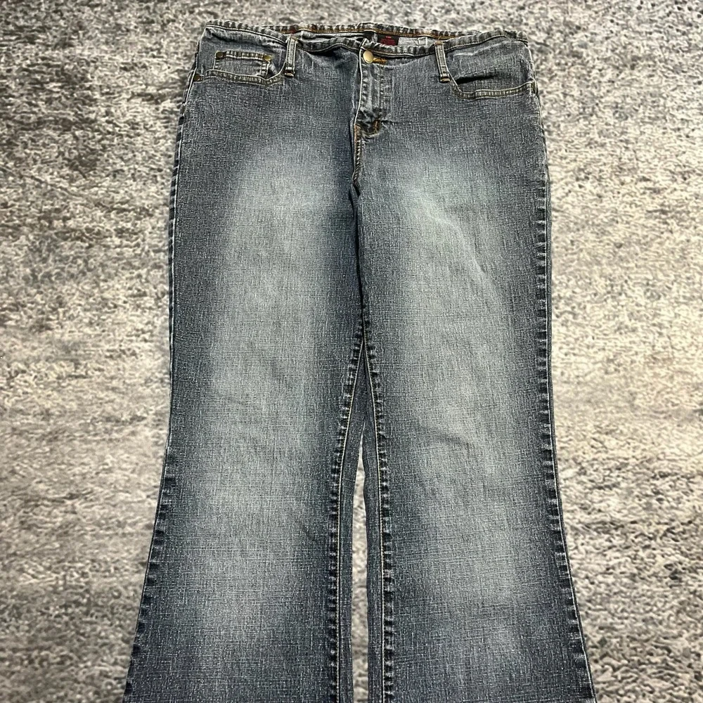Vintage Y2K Zana Di Jeans‎ Womens 16 (34x30) Blue Bootcut Flare Western Hippie
